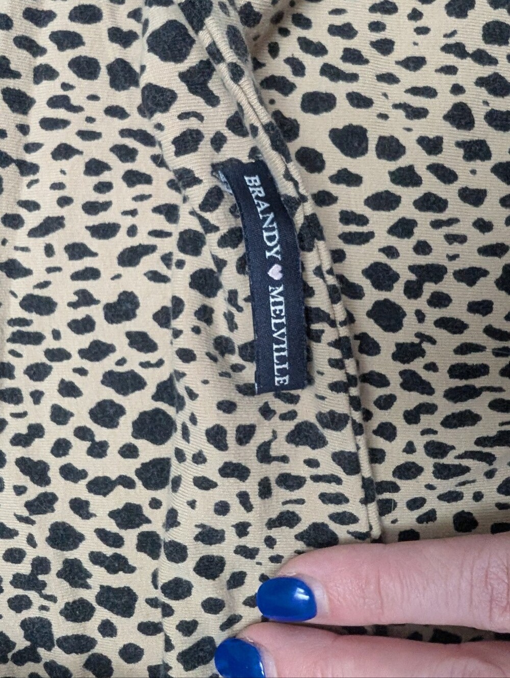 Brandy Melville Leopard Print Tube Top Strapless Crop Brown & Tan, One Size - Picture 6 of 7
